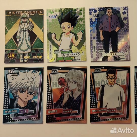 Коллекционные карточки hunter x hunter