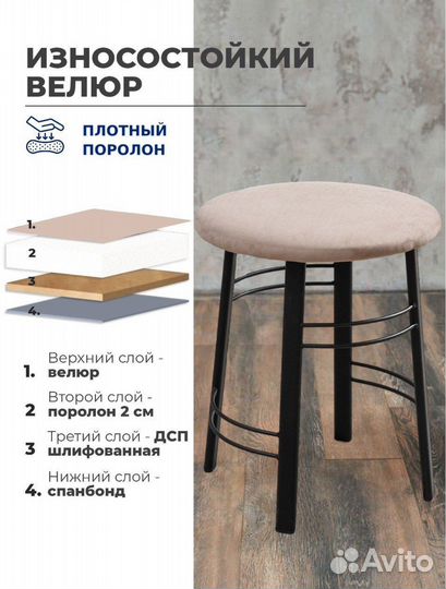 Табуретки обеденные комплект 4 штуки