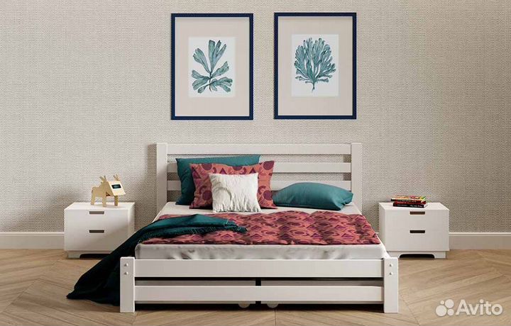 Кровать из массива 2-спальная 