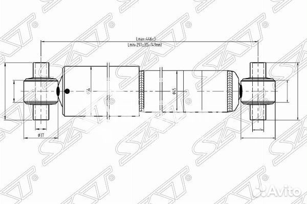 Амортизатор задний mazda 6/atenza 02- lhrh