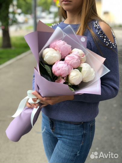 Пионы с доставкой по Перми