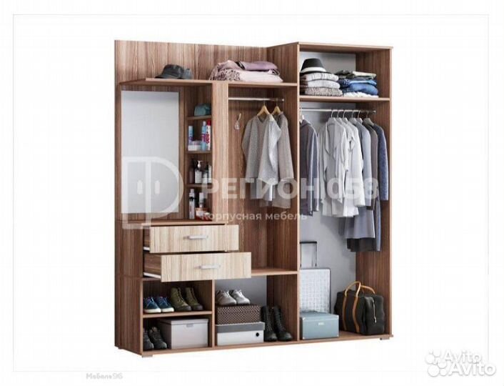 Прихожая Визит-7 лдсп графит/дуб золотой