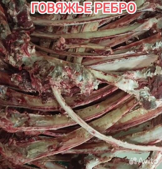 Говяжьи кости, жир, жилка