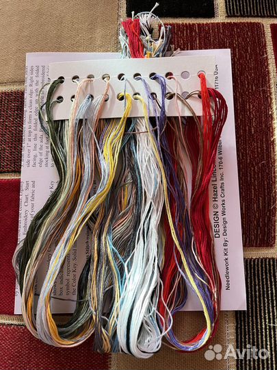 Носок новогодний для вышивания