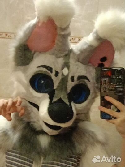 Фурсьют собака пёс маска раптора фурри чит опис