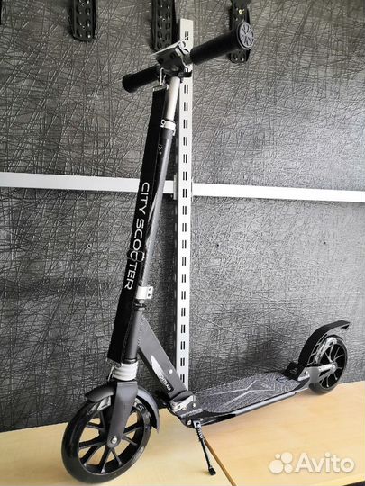 Самокат городской два амортизатора /Новый