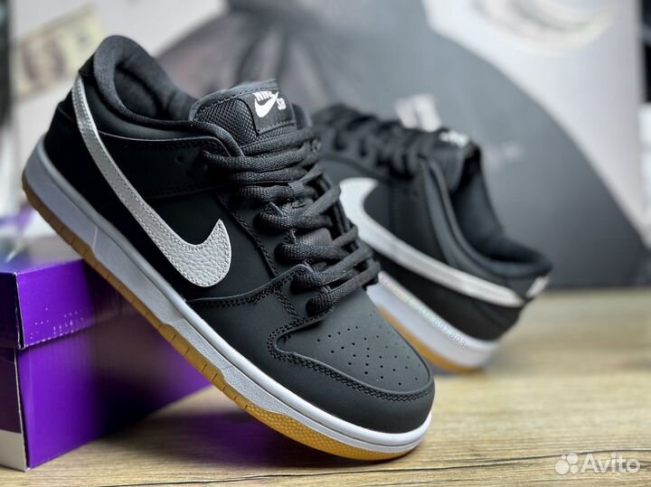 Кроссовки Nike SB Dunk low black gum 37-45