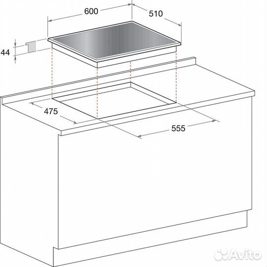 Новая варочная панель газовая indesit Италия