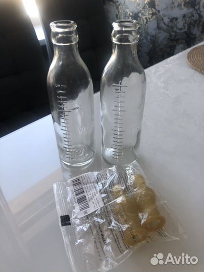 Стеклянные бутылочки для кормления 200мл