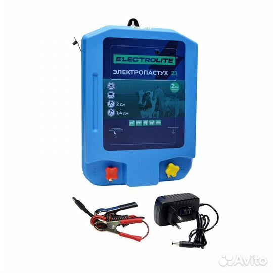 Электропастух electrolite 2J (12В, 2Дж/1,4Дж, 1100