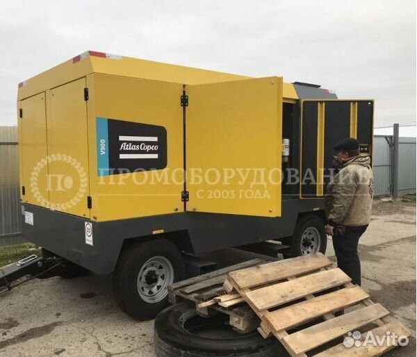 Компрессор передвижной Atlas Copco V900 на 25 Бар