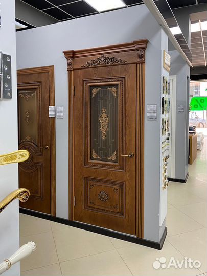 Двери межкомнатные тёмные