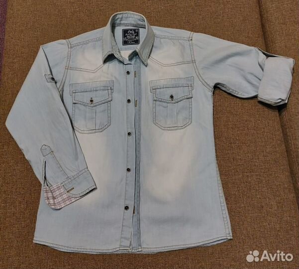 Джинсовая рубашка на мальчика