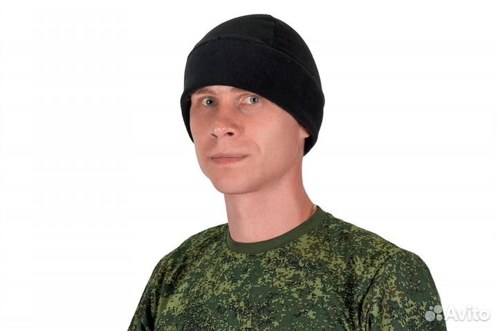 Шапка Флисовая Черная