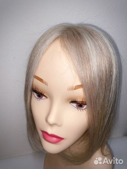 Накладка теменная из натуральных волос