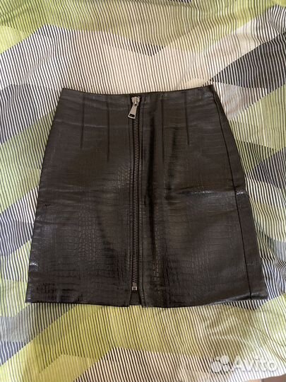 Кожаная юбка stradivarius