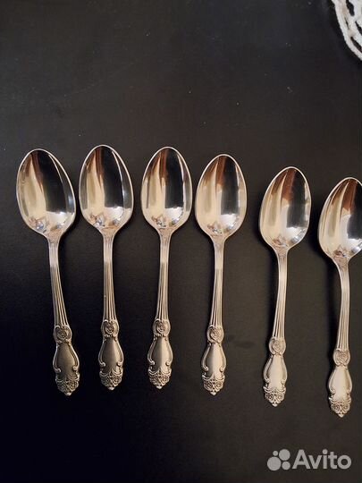 Набор чайных ложек мельхиор СССР