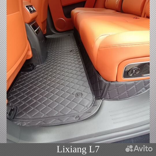 Авто ковры в салон Lixiang L7. Чёрные