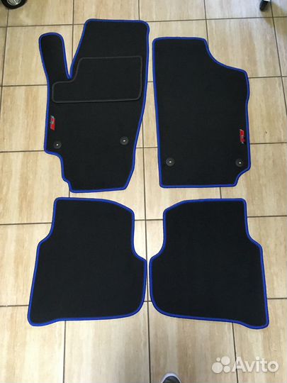 Автоковрики Volkswagen Polo sedan Велюровые Всесез