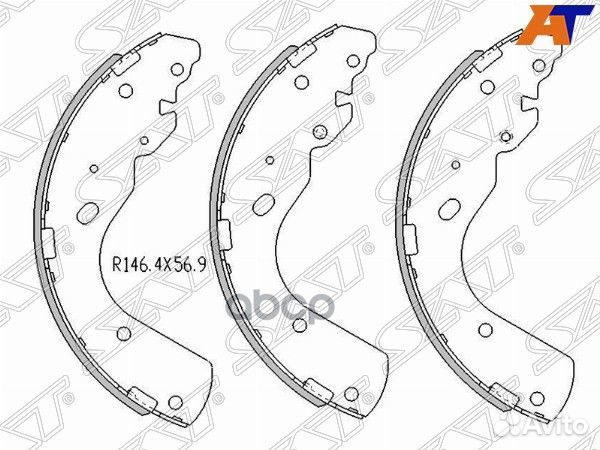 Колодки тормозные зад mazda BT-50 96-12/ford RA