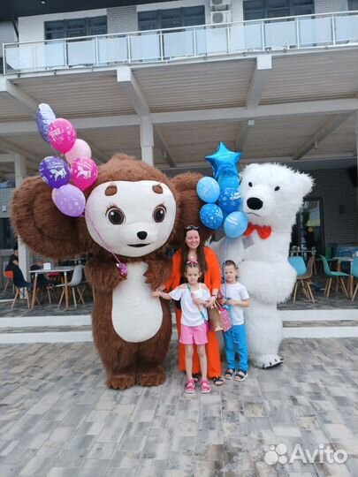 Большой Белый Мишка /Чебурашка / Ростовая кукла