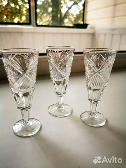 Рюмки и кружки СССР хрусталь