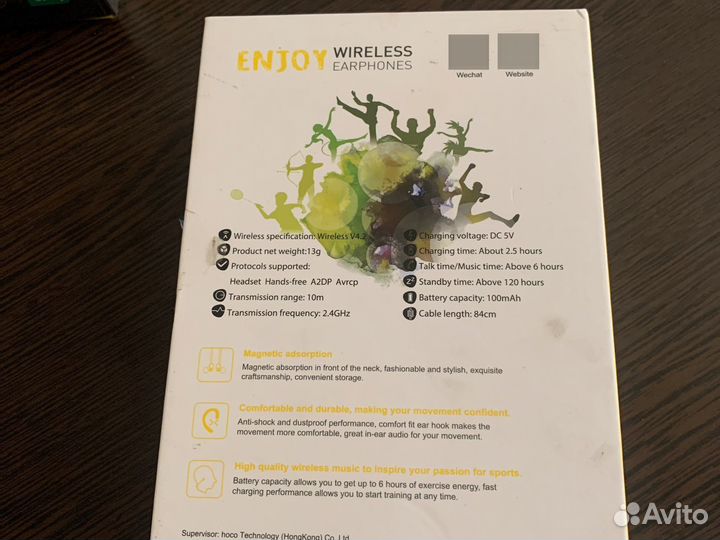 Беспроводные наушники hoco. ES 22.Оригинал
