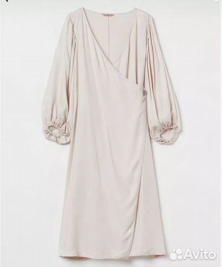 Атласное Платье с запахом от H&M