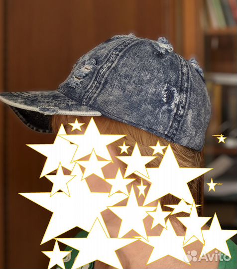 Кепка джинсовая
