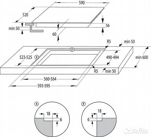 Варочная поверхность gorenje GI6401BCE