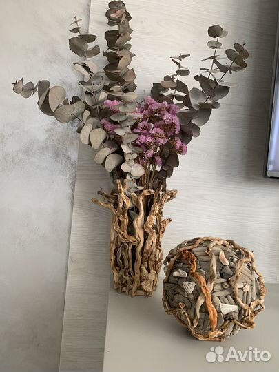 Ваза из дрифтвуд