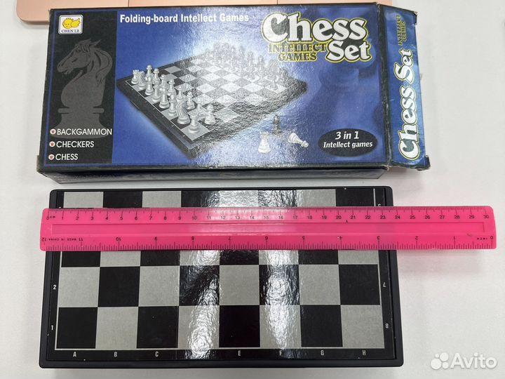 Шашки Шахматы нарды 3 в 1