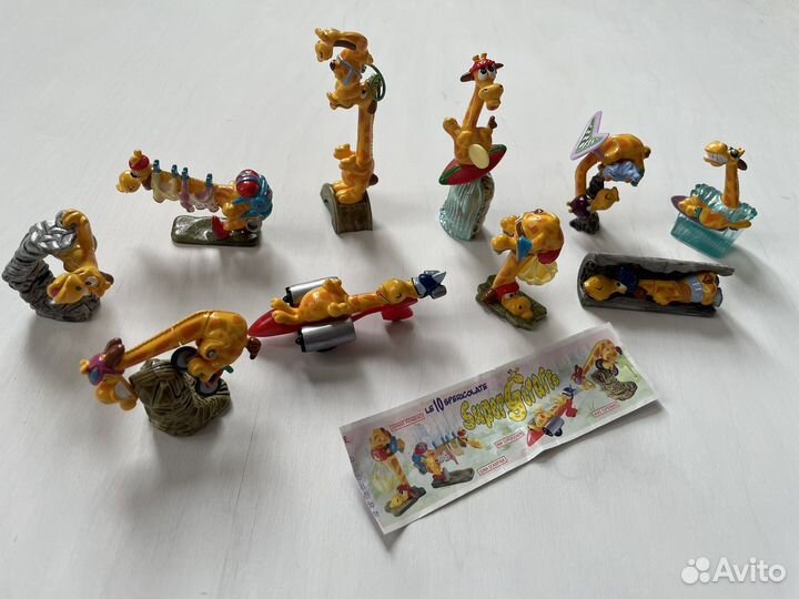 Киндеры серии кроты жирафы детеныши машинки