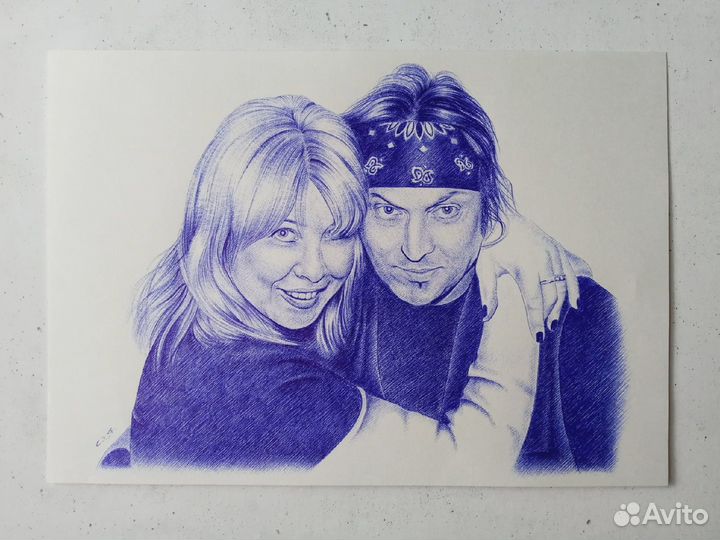Портрет по фото карандашом