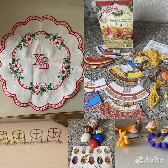 Набор салфетка для Пасхи Подставка для яиц