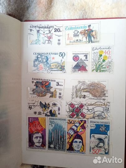 Марки спорт и космос