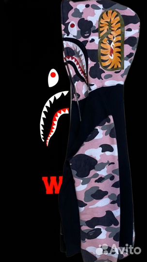 Зип худи Bape Shark оригинал