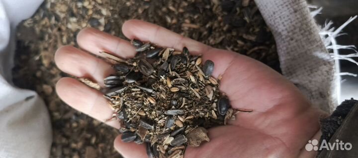 Зерноотходы подсолнечника в мешках по 20 кг