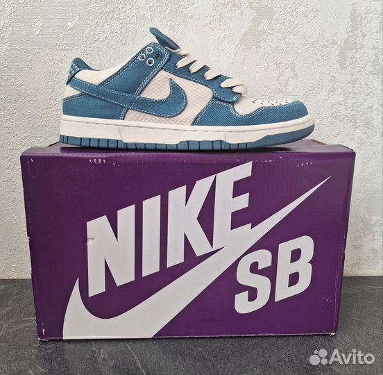 Nike Dunk Low Industrial Blue Sashiko женские