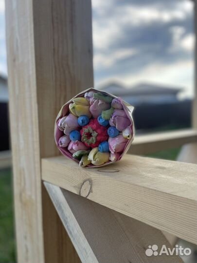 Натуральный зефир букеты конфеты