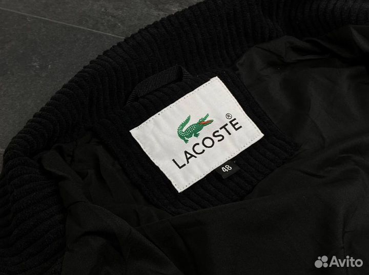 Бомбер Lacoste вельветовый