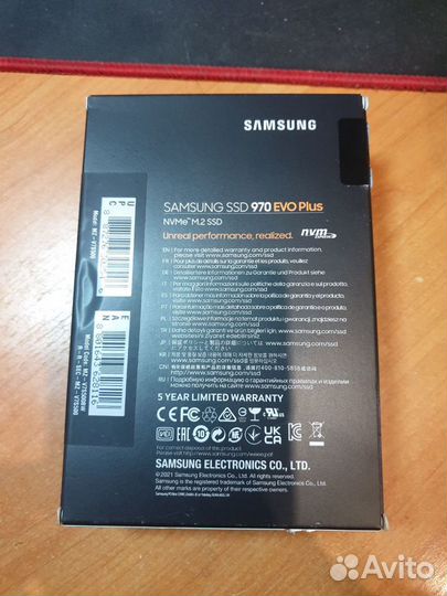 Samsung 970 EVO Plus 500 гб M.2 nvme