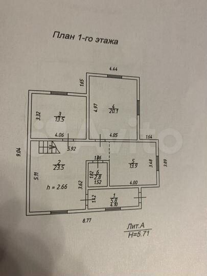 Коттедж 145 м² на участке 18 сот.