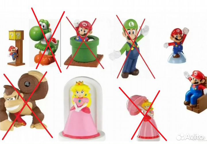 Игрушки McDonald's Mario (Марио)