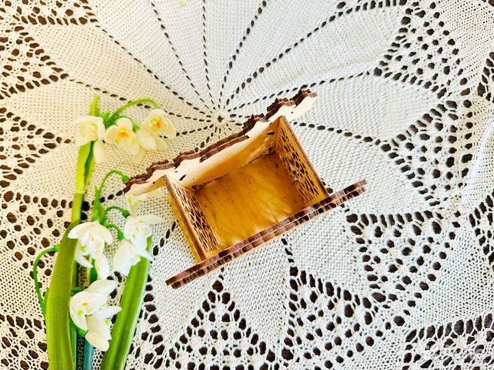 Салфетница деревянная сувенир из Читы