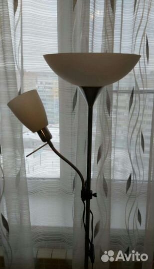 Новый Торшер Напольный с Абажуром и Плафоном