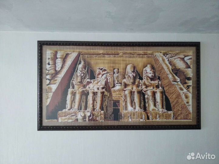 Папирус из египта в раме 1 м на 2 м