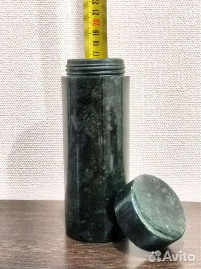 Тубус для хранения чая, благовоний / нефрит