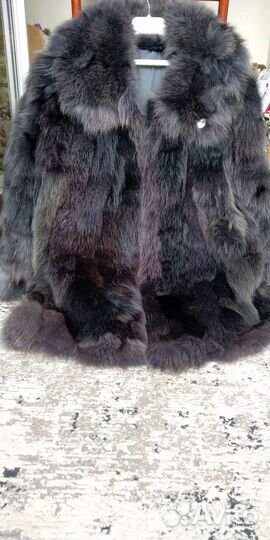 Шуба из песца из кусочков