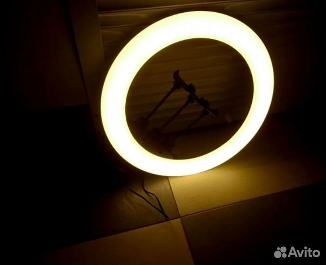 Кольцевая Лампа Для Фoто Видео 56 см + Штатив 2 м